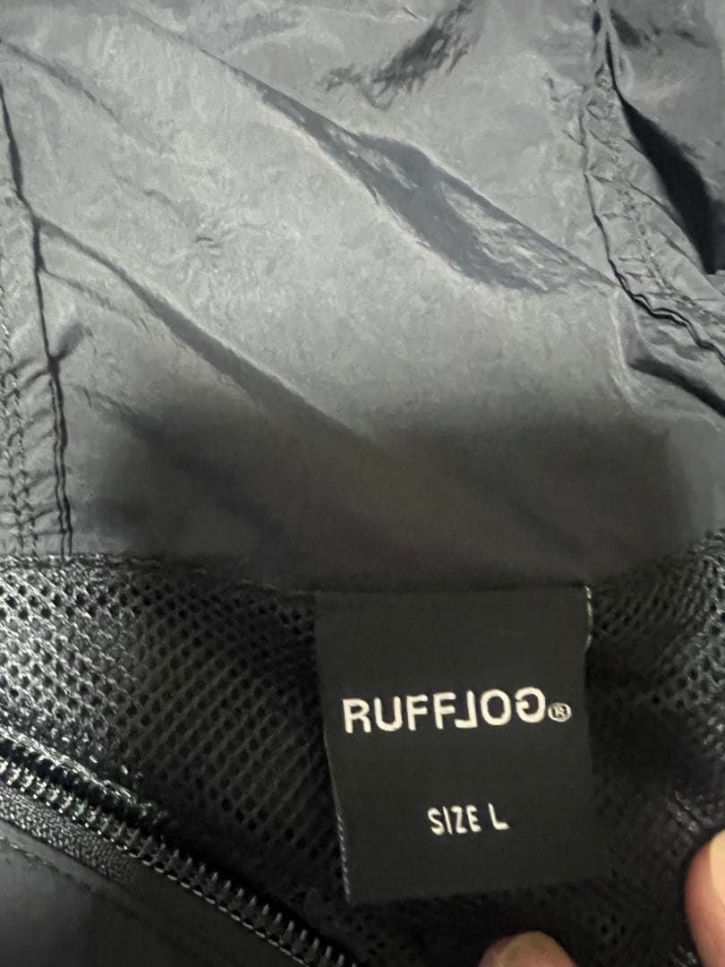 ⭐️新品未使用　ラフロッグ　ナイロンフードジャケット　サイズL ブラック