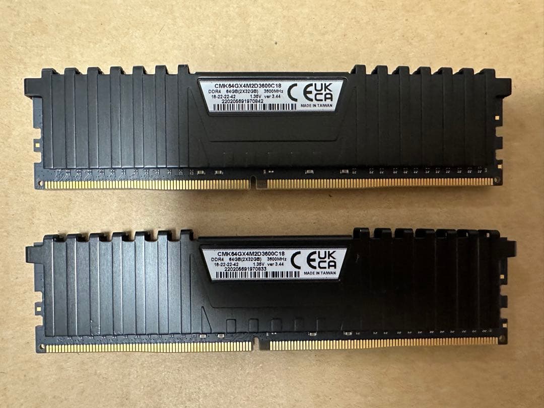 CORSAIR DDR4-3600MHz 64GB [32GB × 2枚]