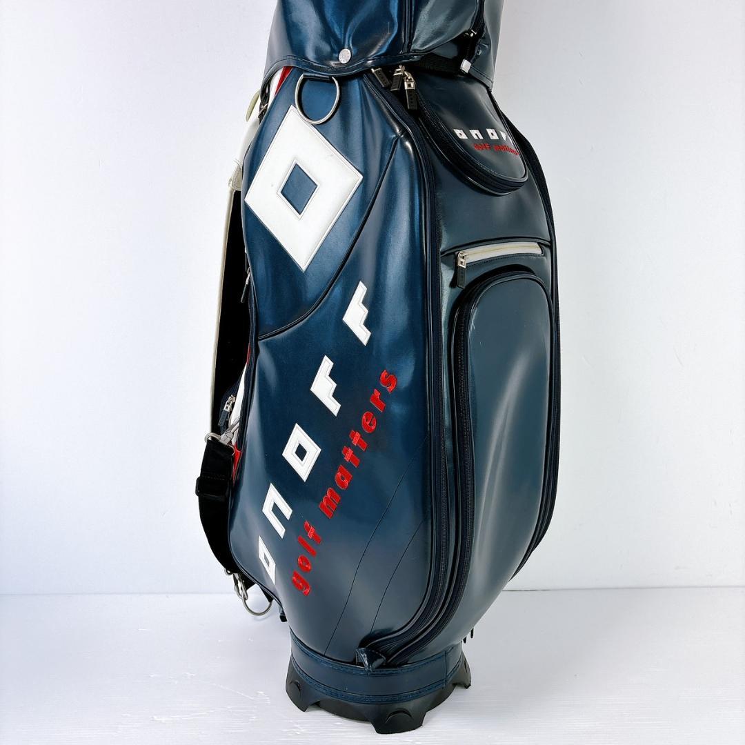 オノフ　キャディバッグ　9型　ネイビー／ONOFF　トリコロール