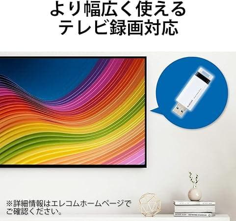 エレコム 外付けSSD 1TB ノック式 ホワイト ESD-EPK1000GWH