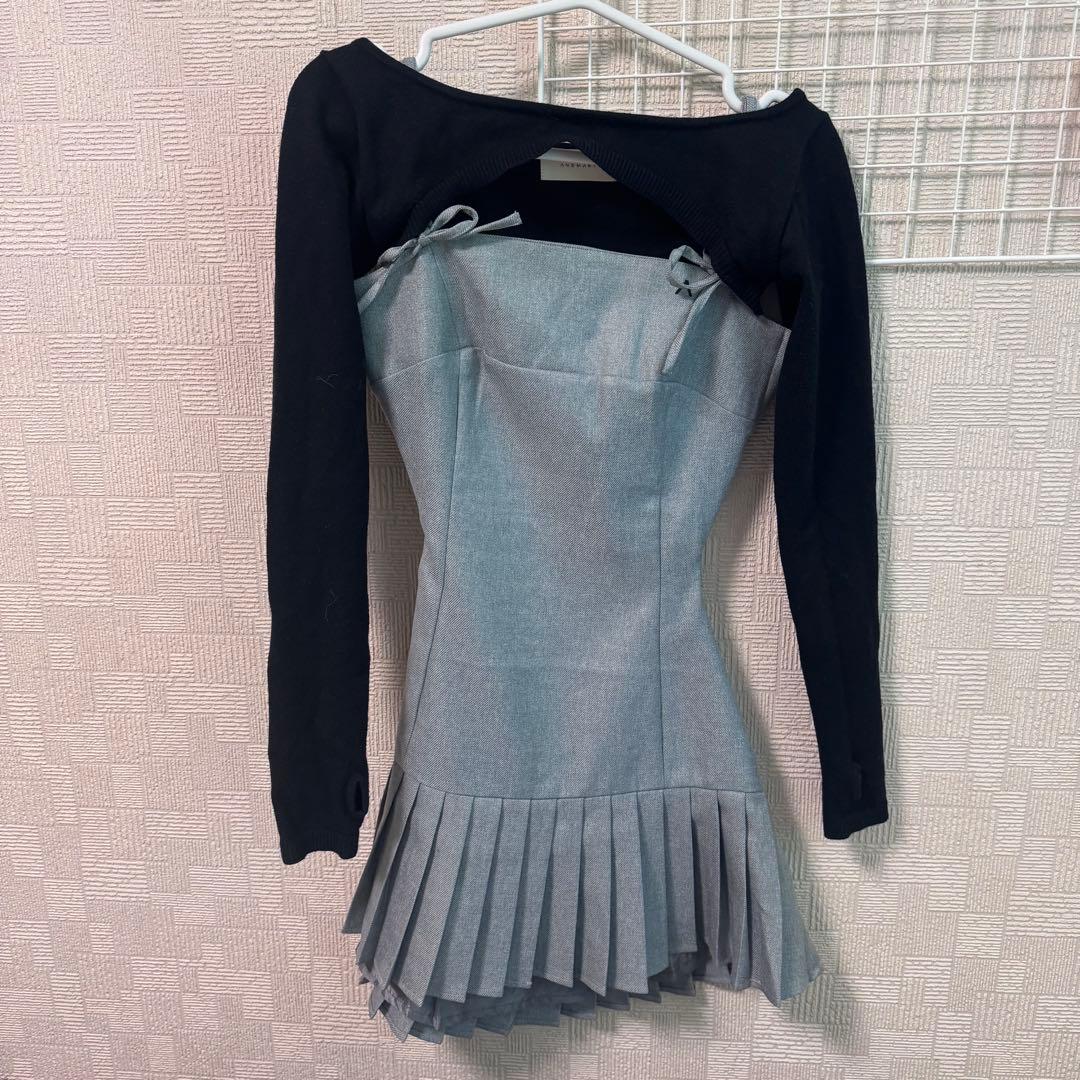 ワンピース andmary karen knit set mini dress