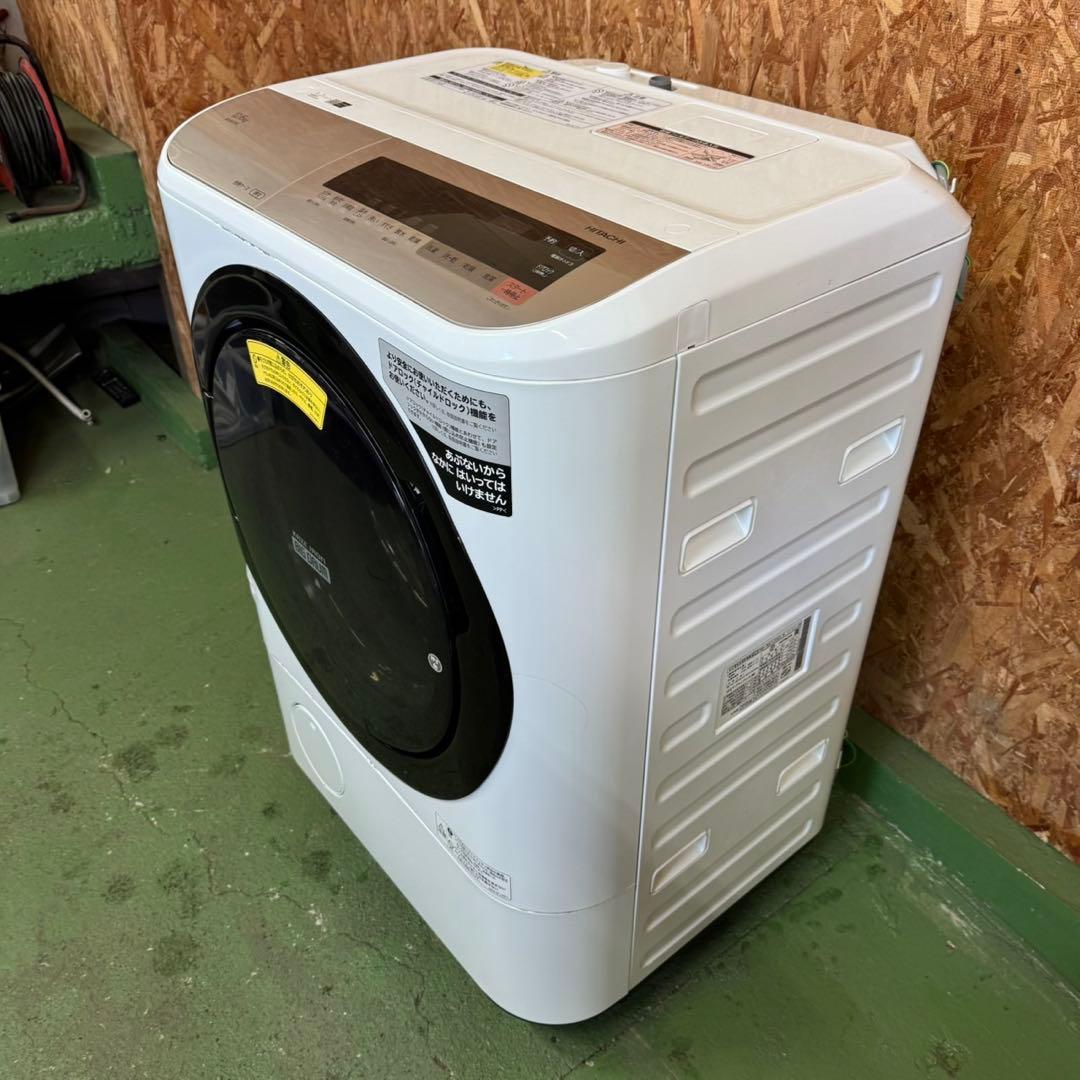 282 送料設置無料　日立　ドラム式洗濯機12㌔ 乾燥機能付き