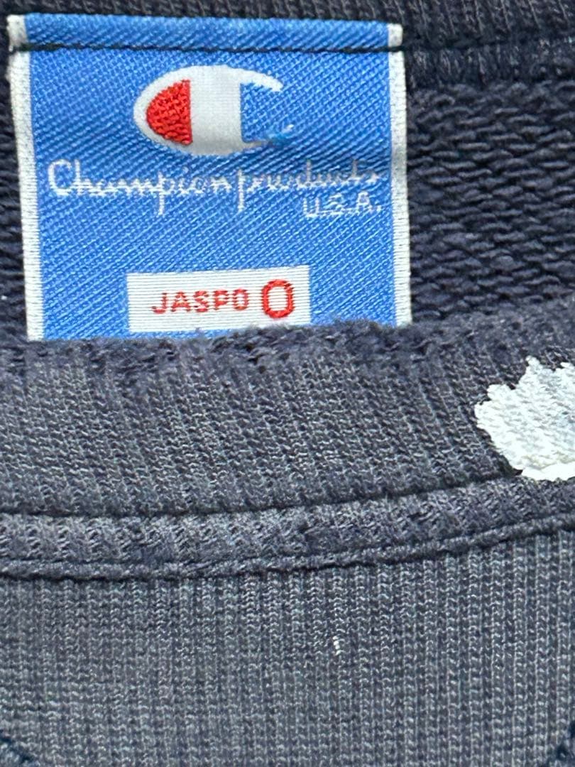 Champion 前V 目無し 90sペンキペイントスウェット