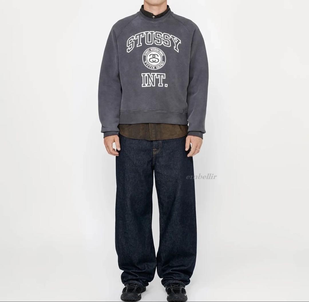 STUSSY ブラック スウェット M