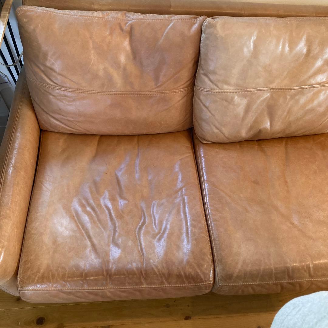 ウニコ unico ヴィント VINT レザー 3Pソファ