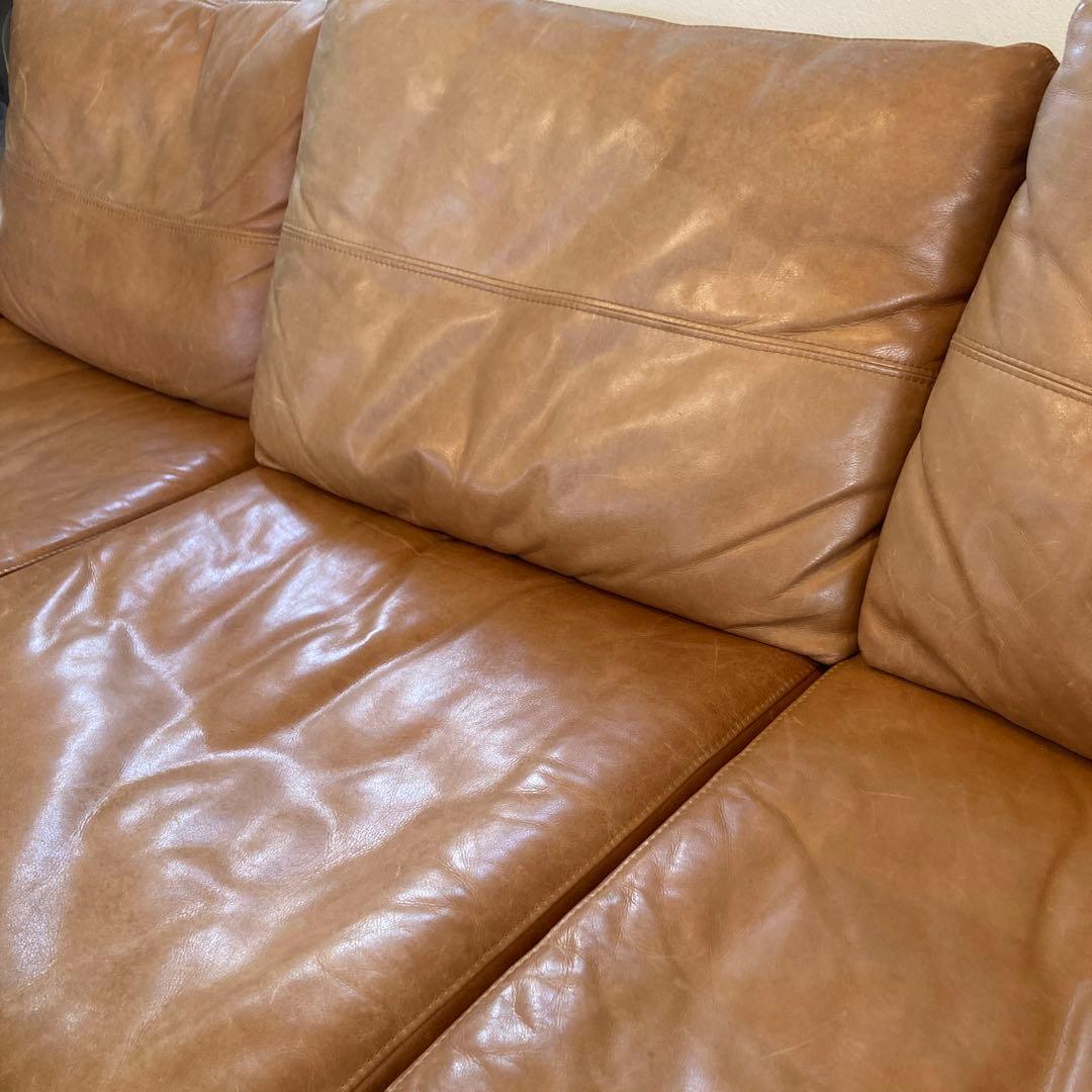 ウニコ unico ヴィント VINT レザー 3Pソファ