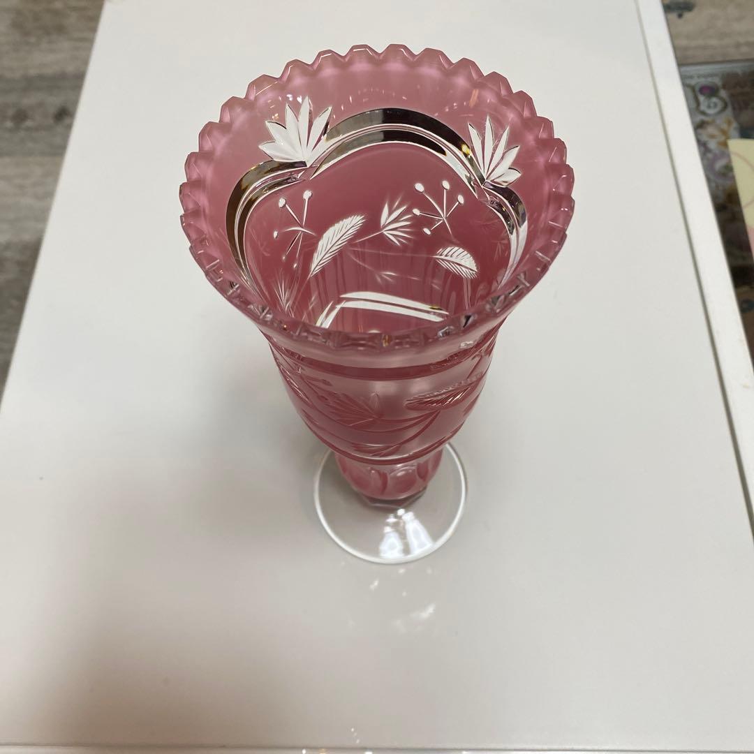 株式会社皓元国際商社様DRESDEN KRISTALL ピンク ガラス フラワー