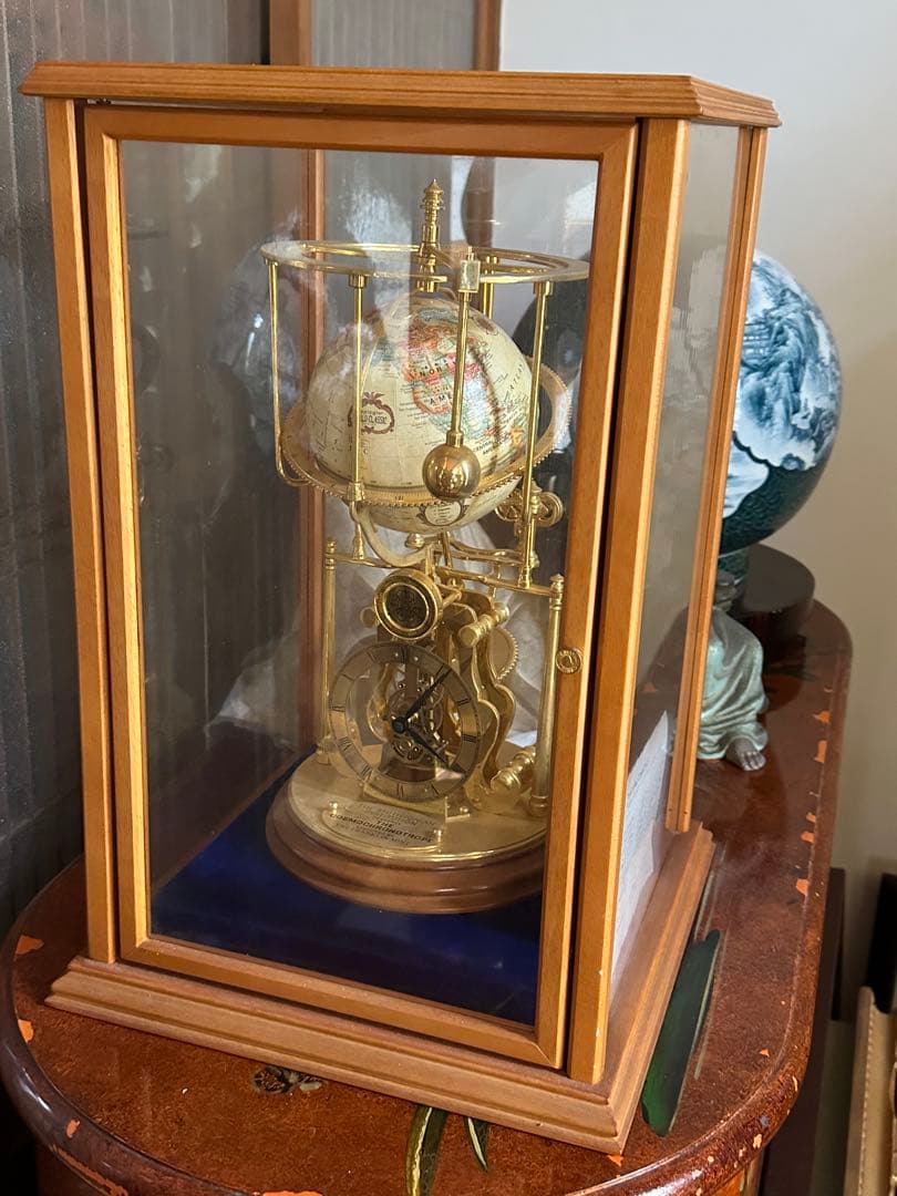 フランクリンミント コスモクロノトロープ 天文時計 地球儀 電池式 作動品　希少