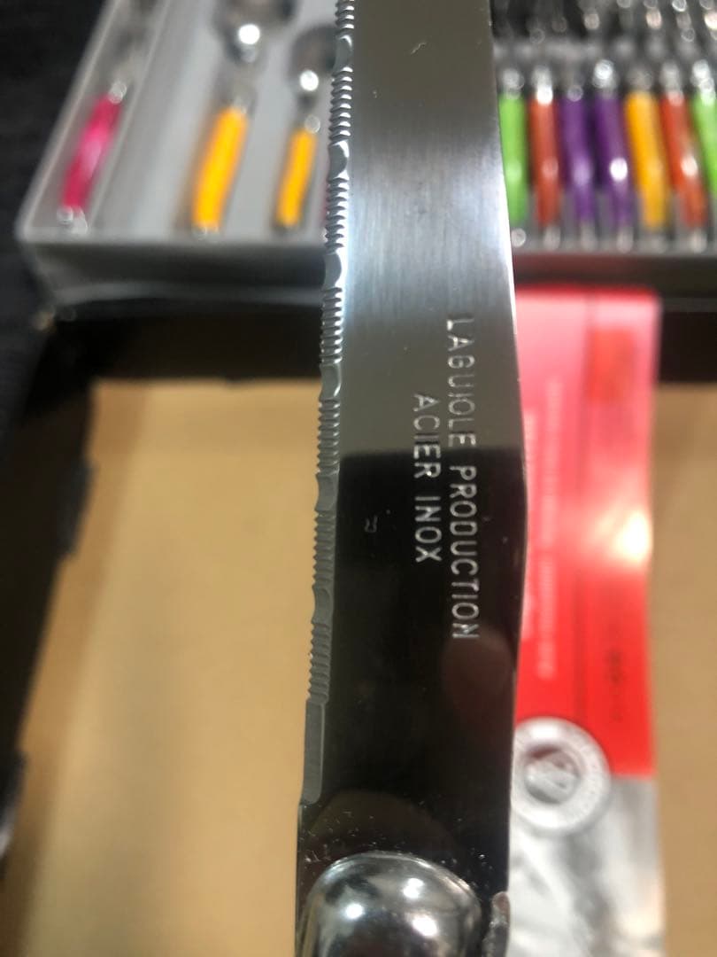 未使用 Laguiole ラギオール カトラリーセット 21本 専用ケース付き