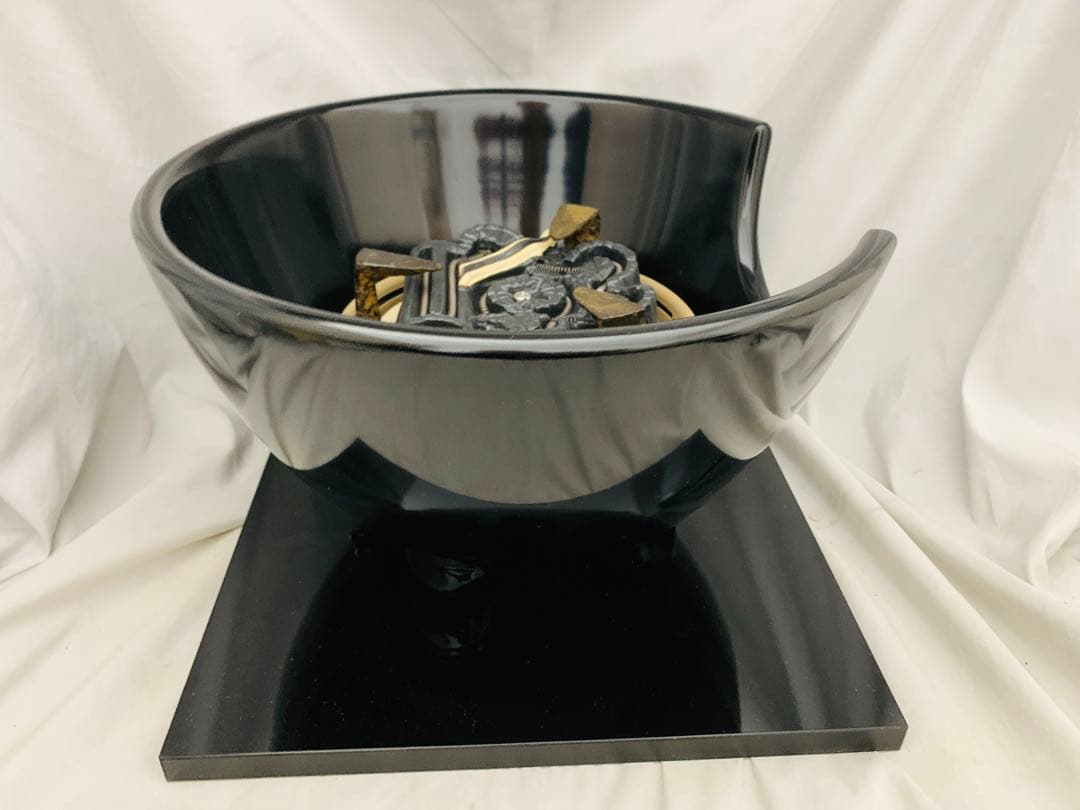 風炉型電熱器F406 野々田商店　真塗　紅鉢型　茶道具　炭型ヒーター未使用