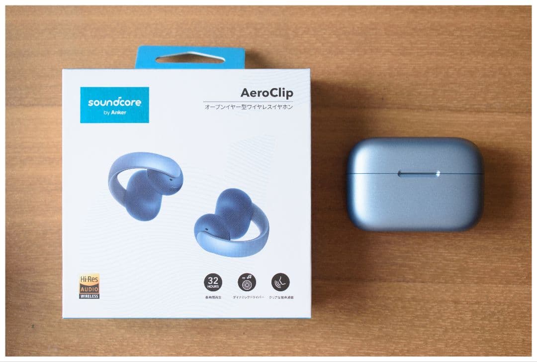 Anker Soundcore AeroClip スカイブルー
