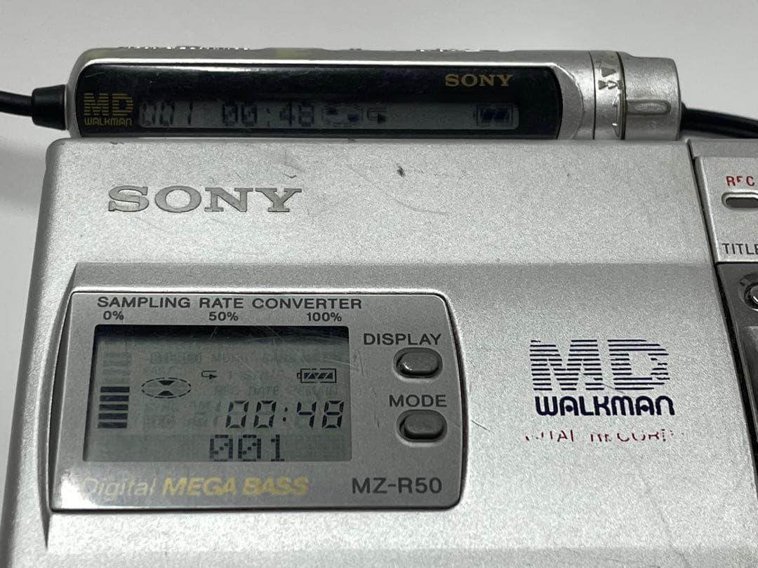 SONY ソニー MDウォークマン MZ-R50 ACアダプター付き