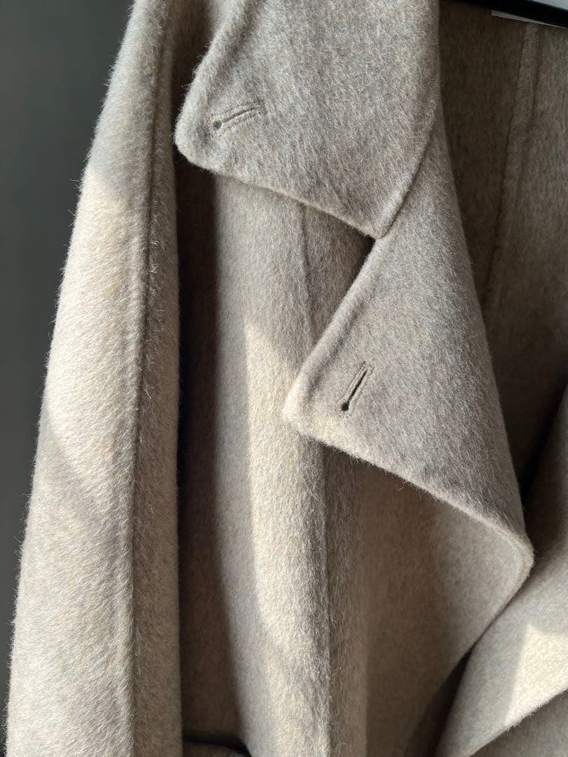 ジャケット・アウター Stand Collar Midi Wool Coat