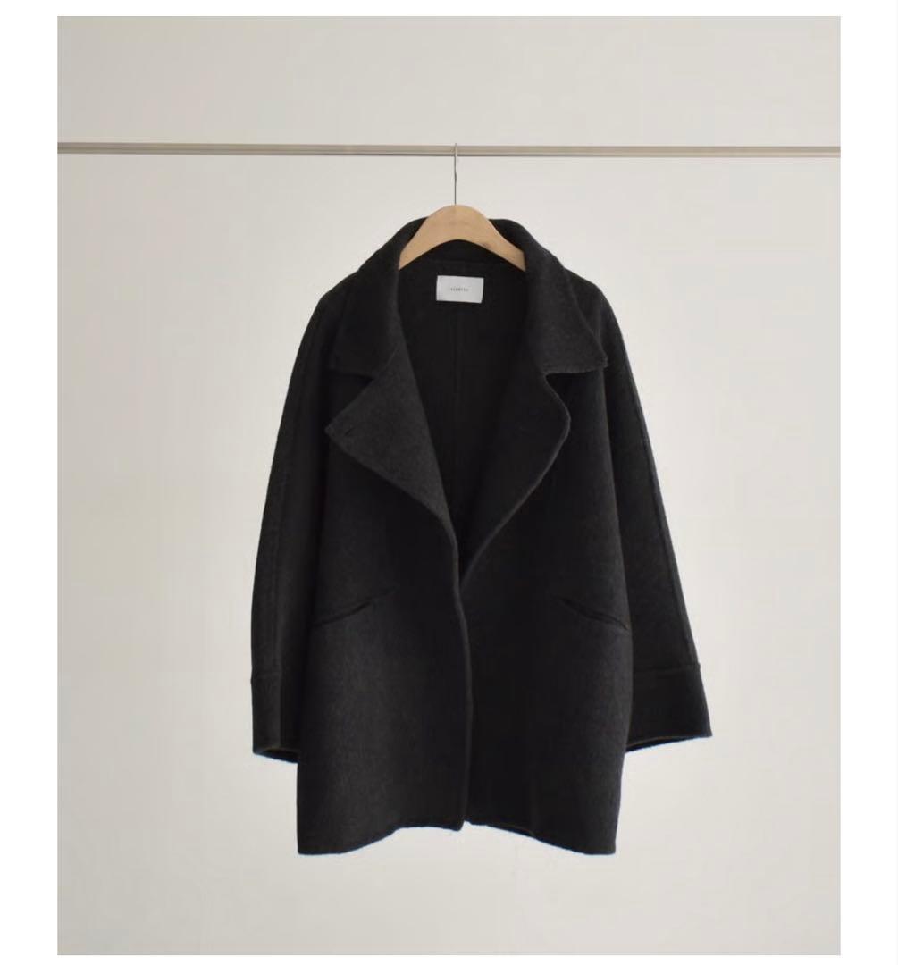 ジャケット・アウター Stand Collar Midi Wool Coat