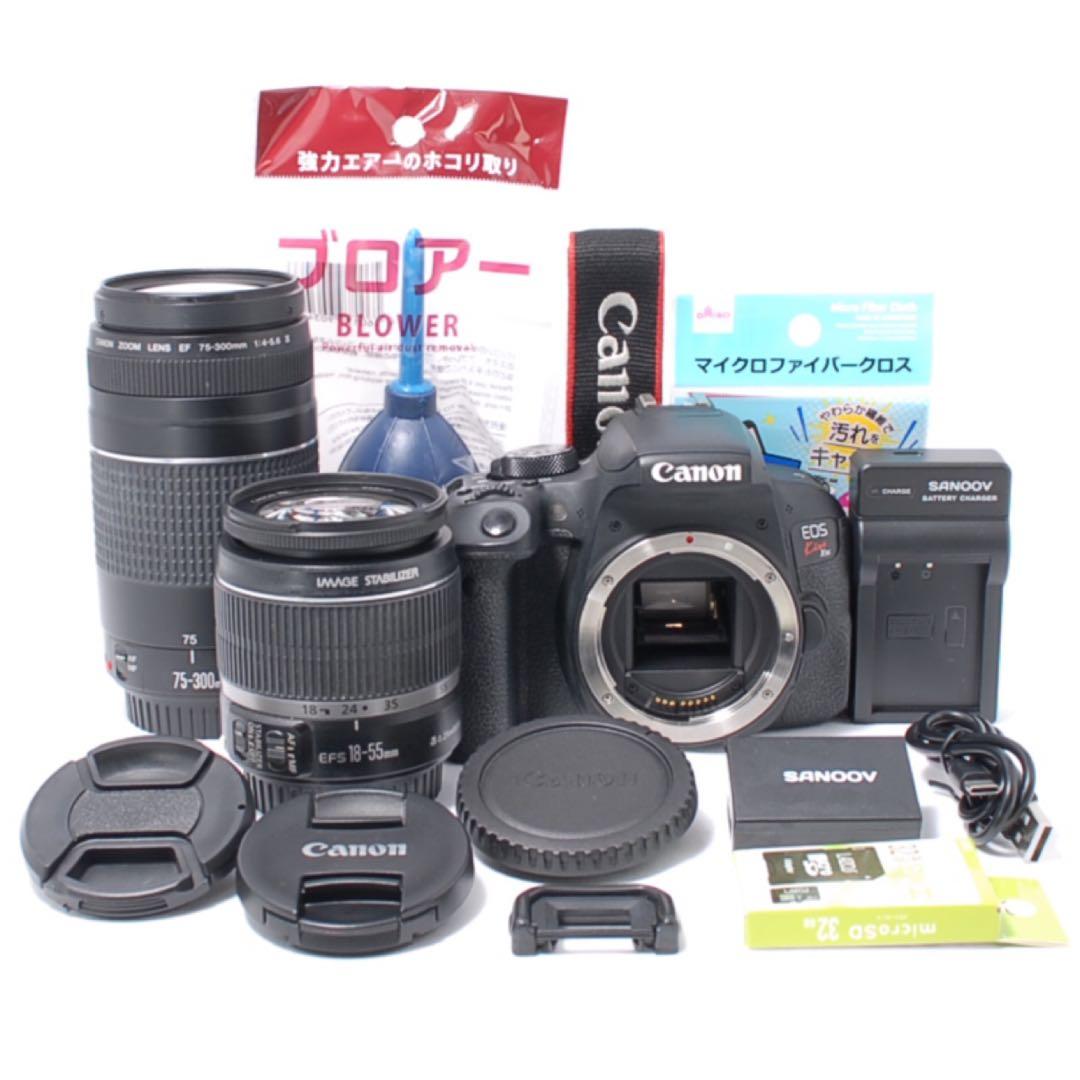 学校行事やスポーツ撮影にも✨超望遠付Canon Kiss X9i✨Wレンズセット