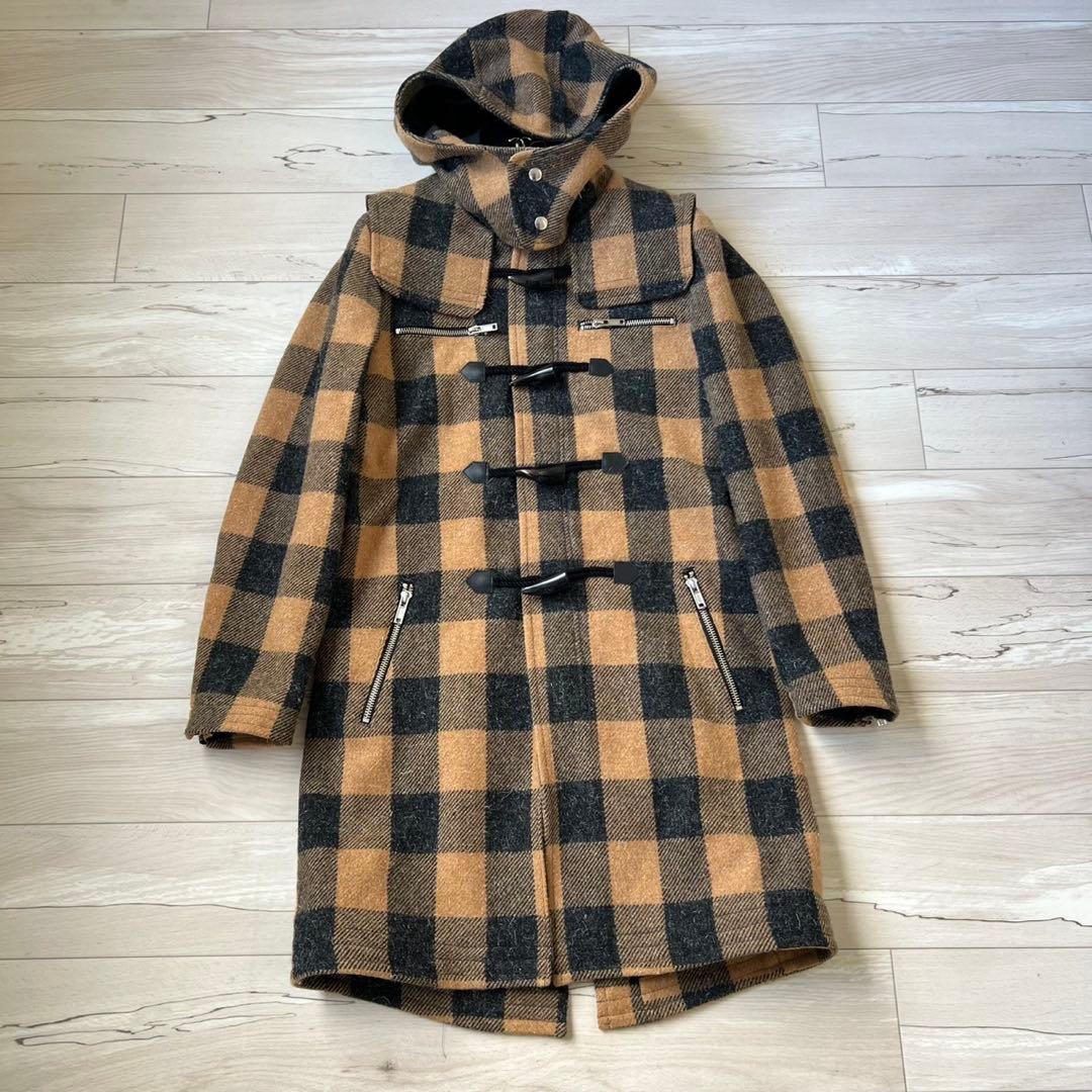 Moonage Devilment ウール ダッフルコート サイズ46 チェック