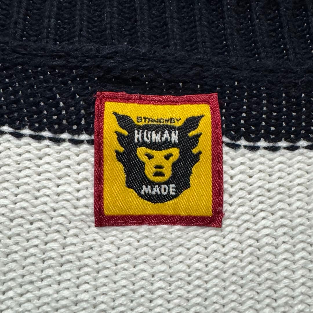 HUMAN MADE ヒューマンメイド ハートニット スウェット ボーダー