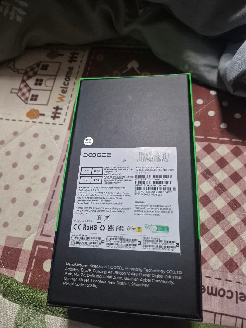 スマートフォン本体 DOOGEE Note 56 64GB 24GB