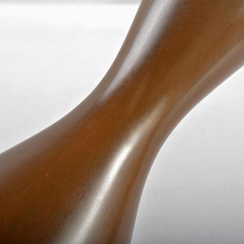 平安　秦蔵六造　青銅　瓢式花生　共箱　U　R6060