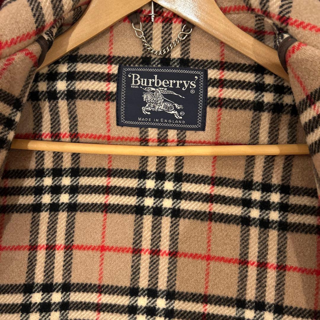 BURBERRY　ダッフルコート　ウール　英国製　ハーフ丈　L相当