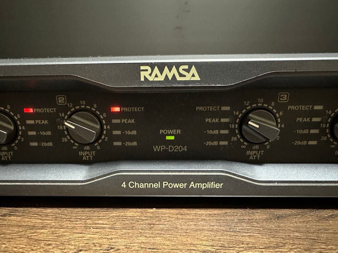 Panasonic RAMSA 4chデジタルパワーアンプ WP-D204