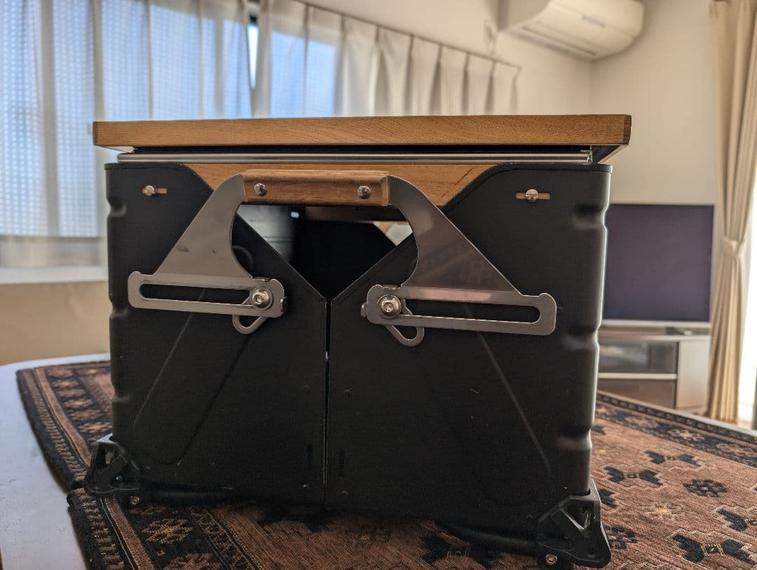 【3点セット】スノーピーク シェルフコンテナ50 バリスティクス脚付き（黒）