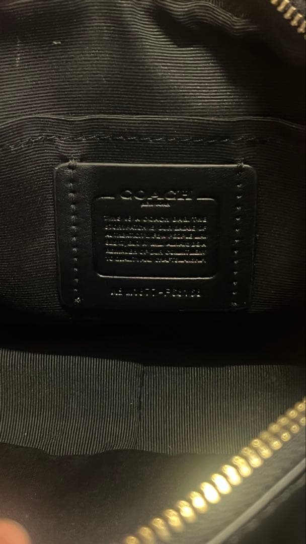 COACH ミニショルダーバッグ ブラック