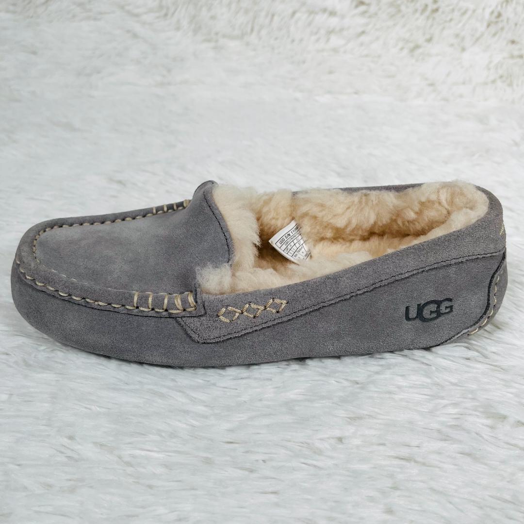 未使用 UGG ANSLEY アンスレー ライトグレー US6 23CM