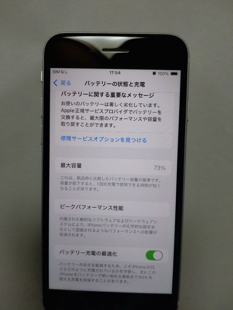 iPhone SE (第2世代) ホワイト256GB　wifi機能不可