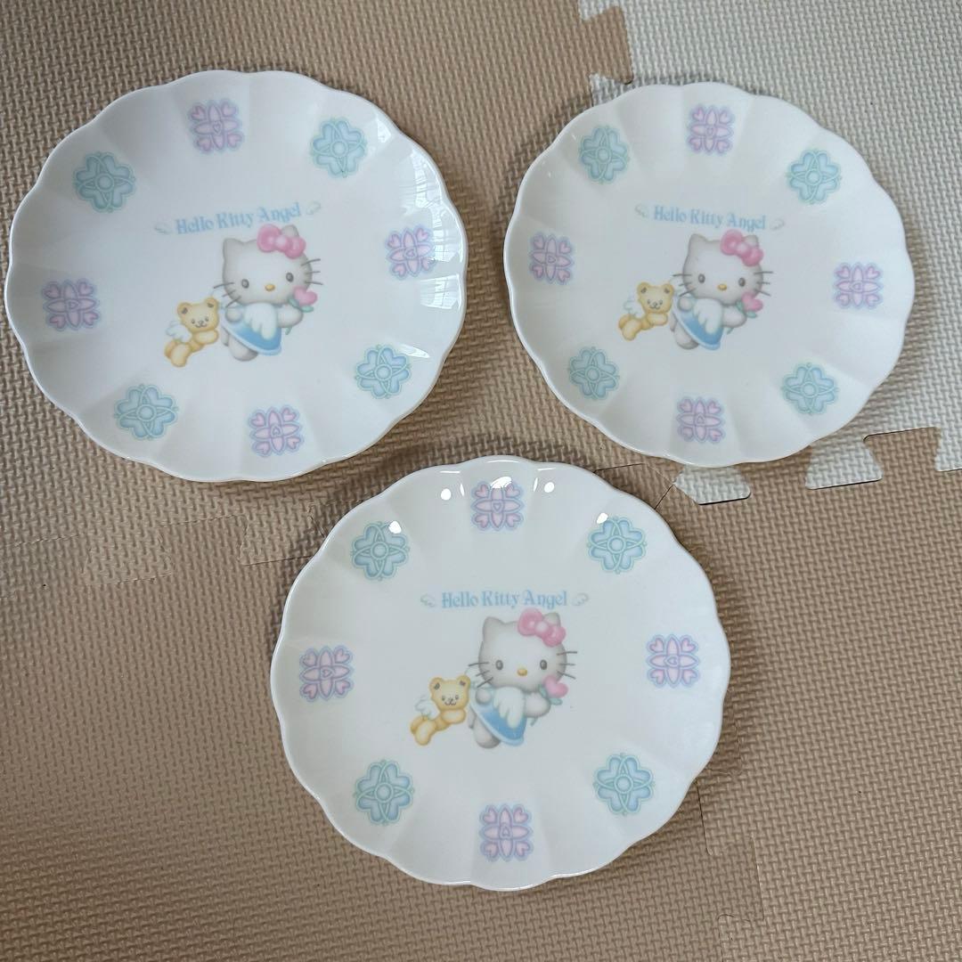 ハローキティ エンジェル 皿 8点セット NIKKO サンリオ 箱シール付き