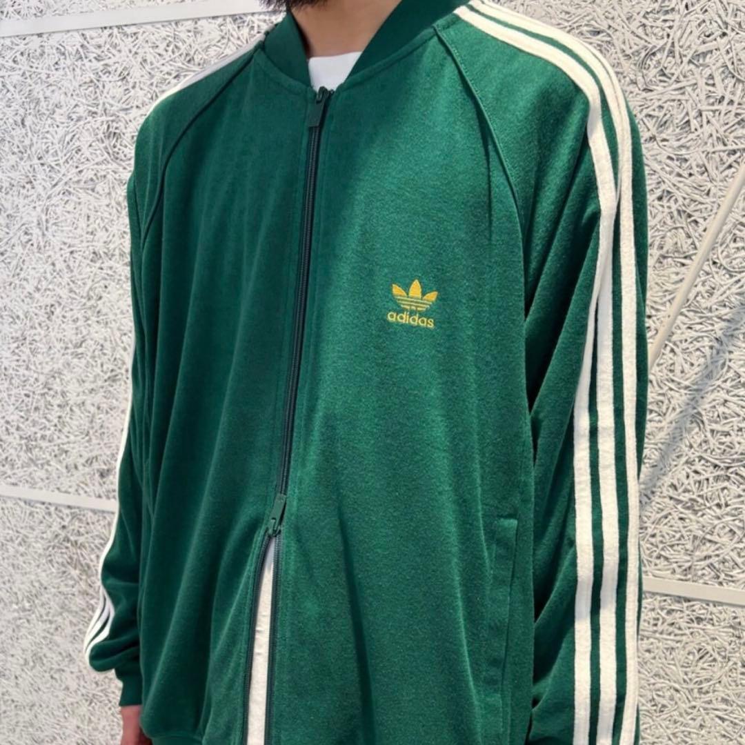 新品 adidas テリー トラックトップ ジャージ トラックジャケット　XL緑