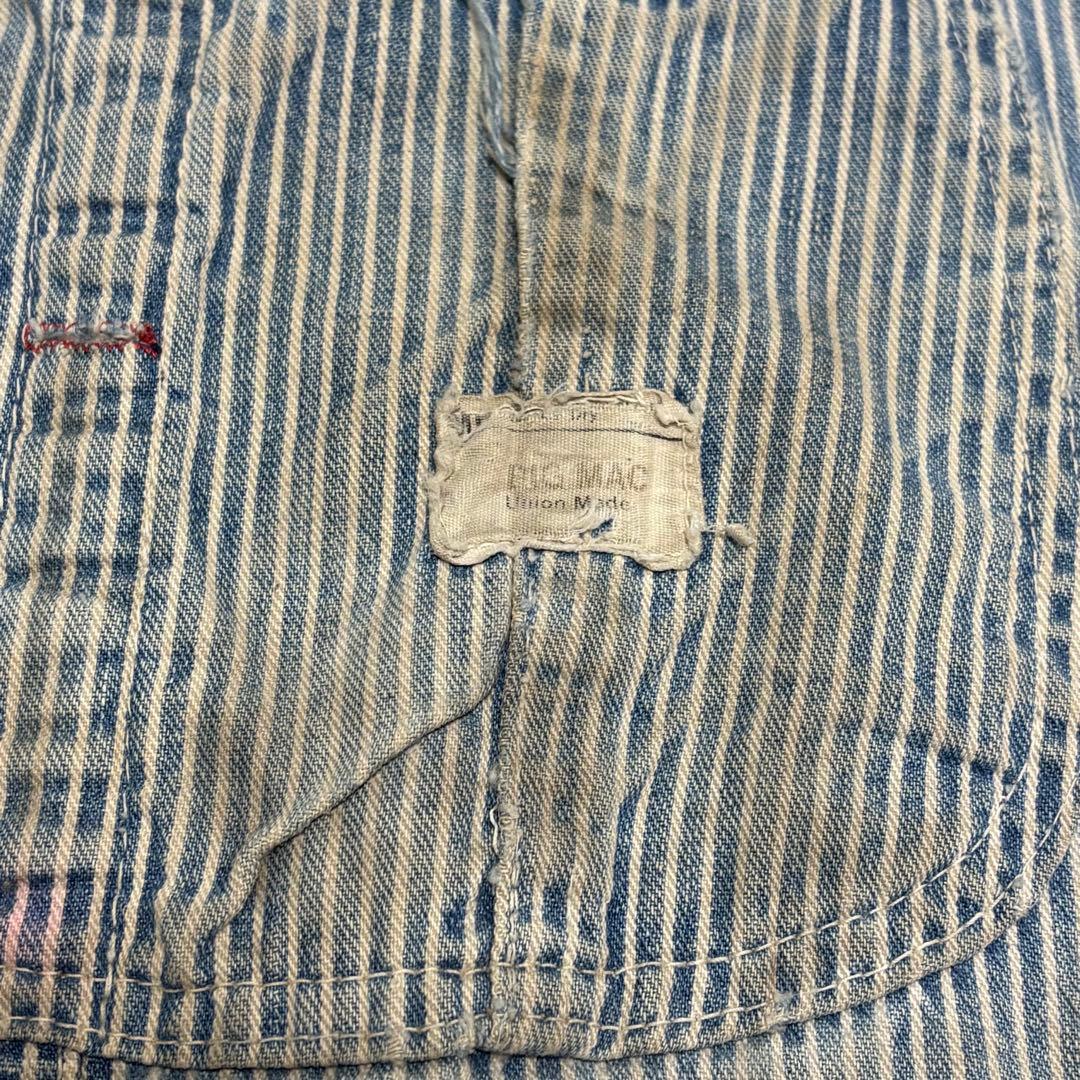 襤褸 60s bigmac ヒッコリー オーバーオール フェード 雰囲気◎