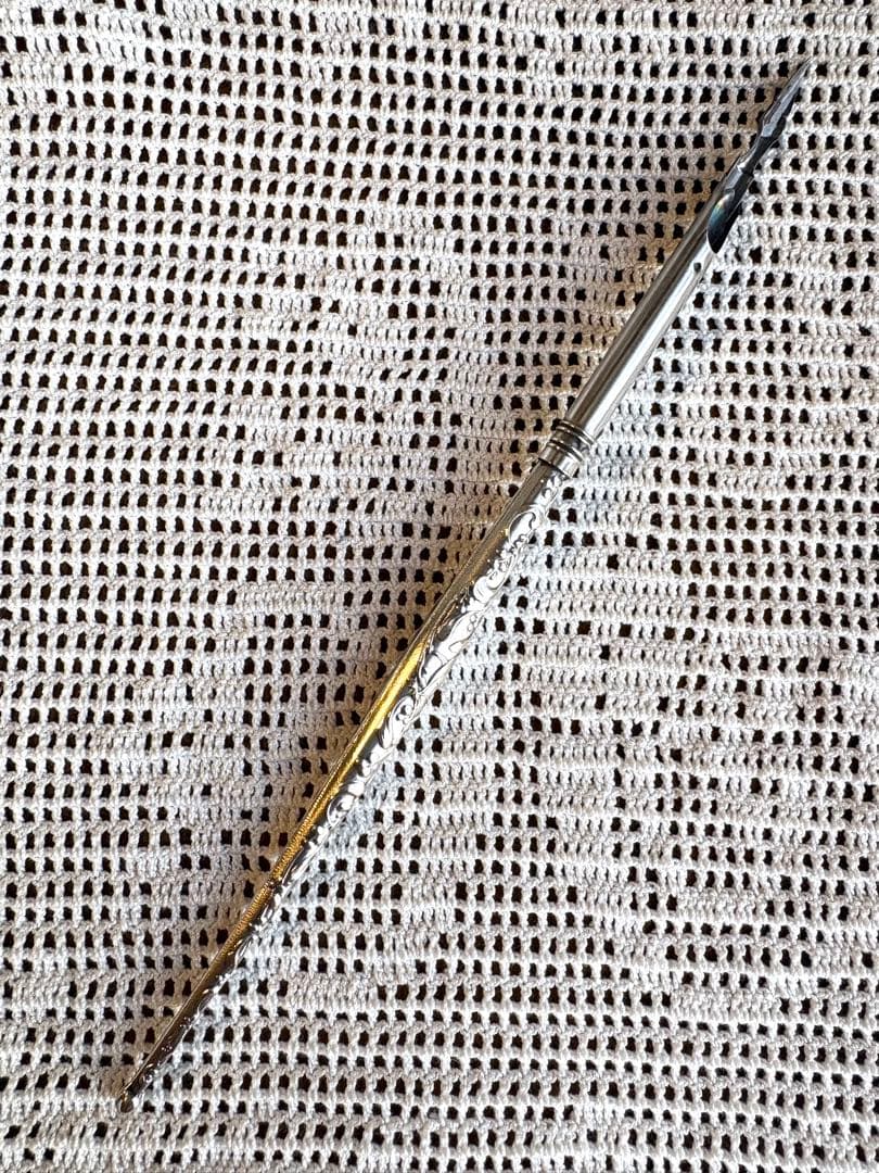 ♡フランスアンティーク　インクペン　ヤドリギ　カリグラフィー　アール・ヌーヴォー