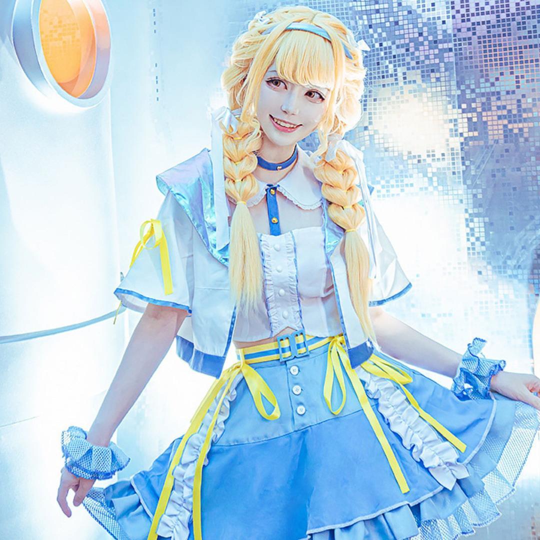 (L) 学園アイドルマスター 学マス 藤田ことね コスプレ アイドル衣装