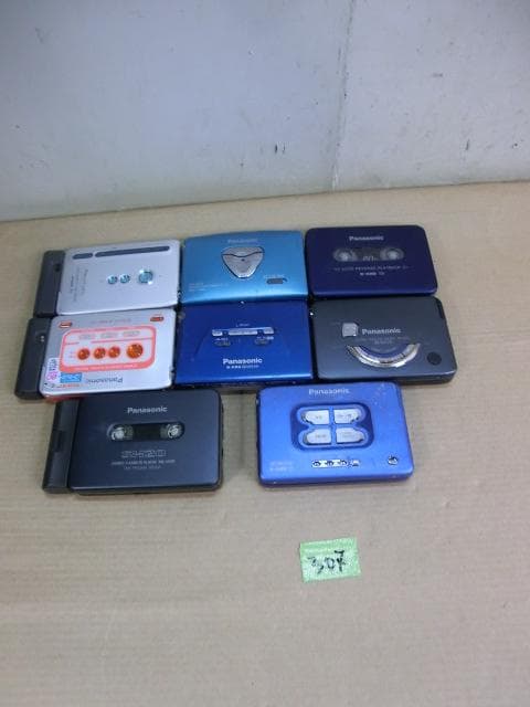 307：Panasonic カセットプレーヤー 8点　ジャンク