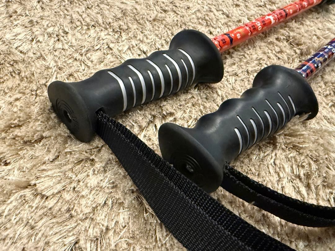 オガサカチーム限定　スキーストック　伸縮　95-120センチ　サイズ調整式