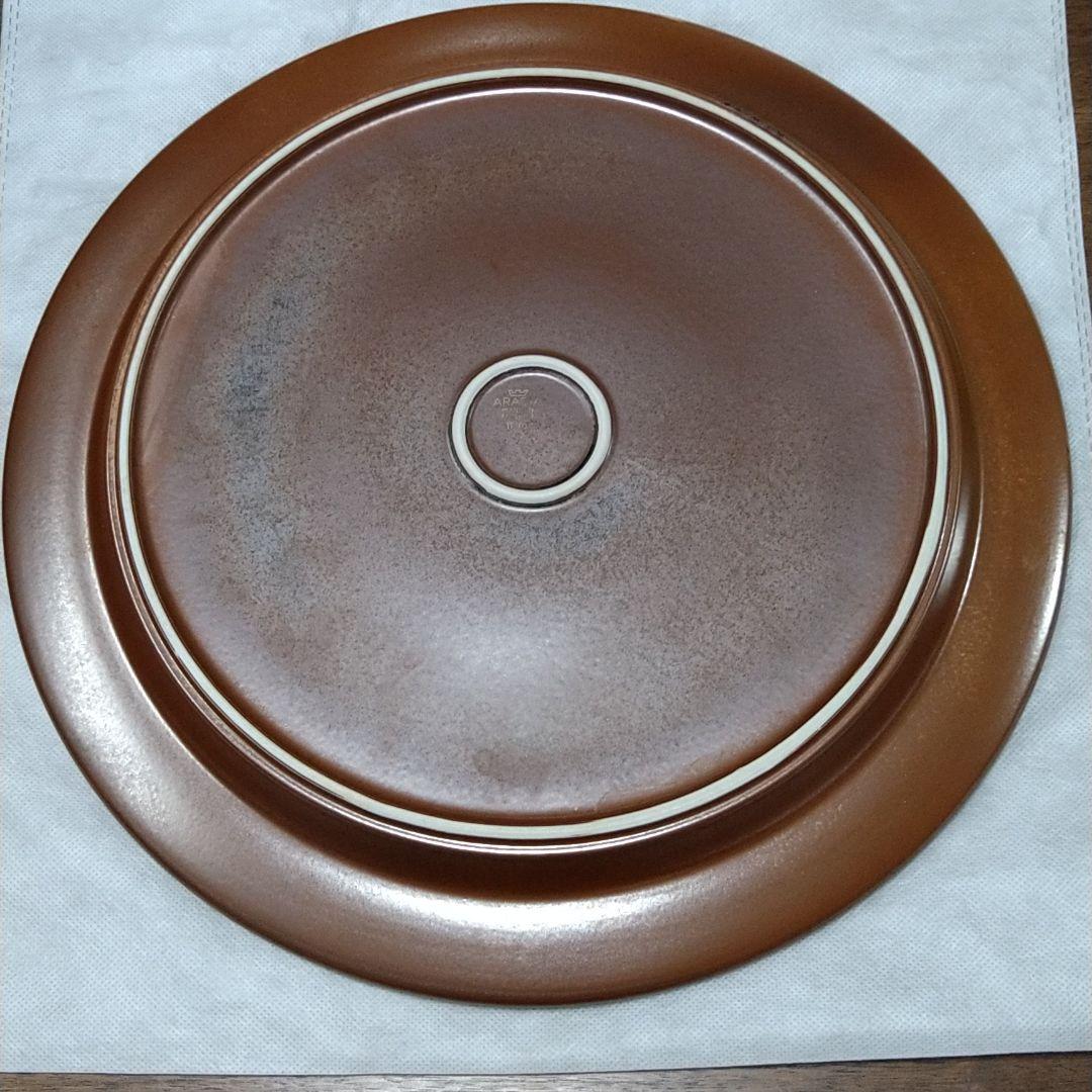 ARABIA　ルスカ　大皿(33cm)　茶系