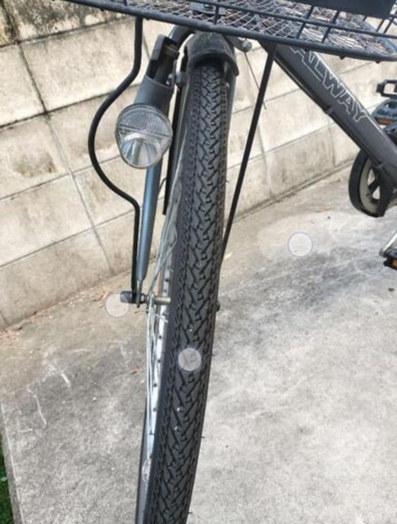 愛媛県受取限定、GALWAY クロスバイク 6段ギア バスケット付き