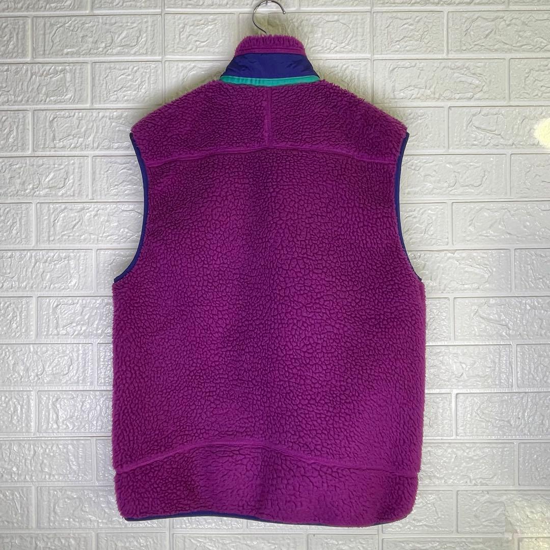 【24時間以内　匿名発送】パタゴニア　レトロX ボアベスト　パープル　Mサイズ
