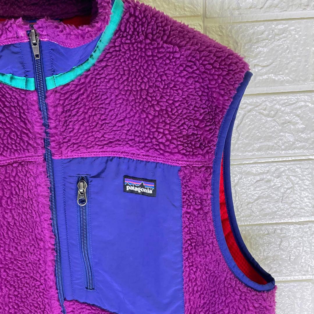 【24時間以内　匿名発送】パタゴニア　レトロX ボアベスト　パープル　Mサイズ