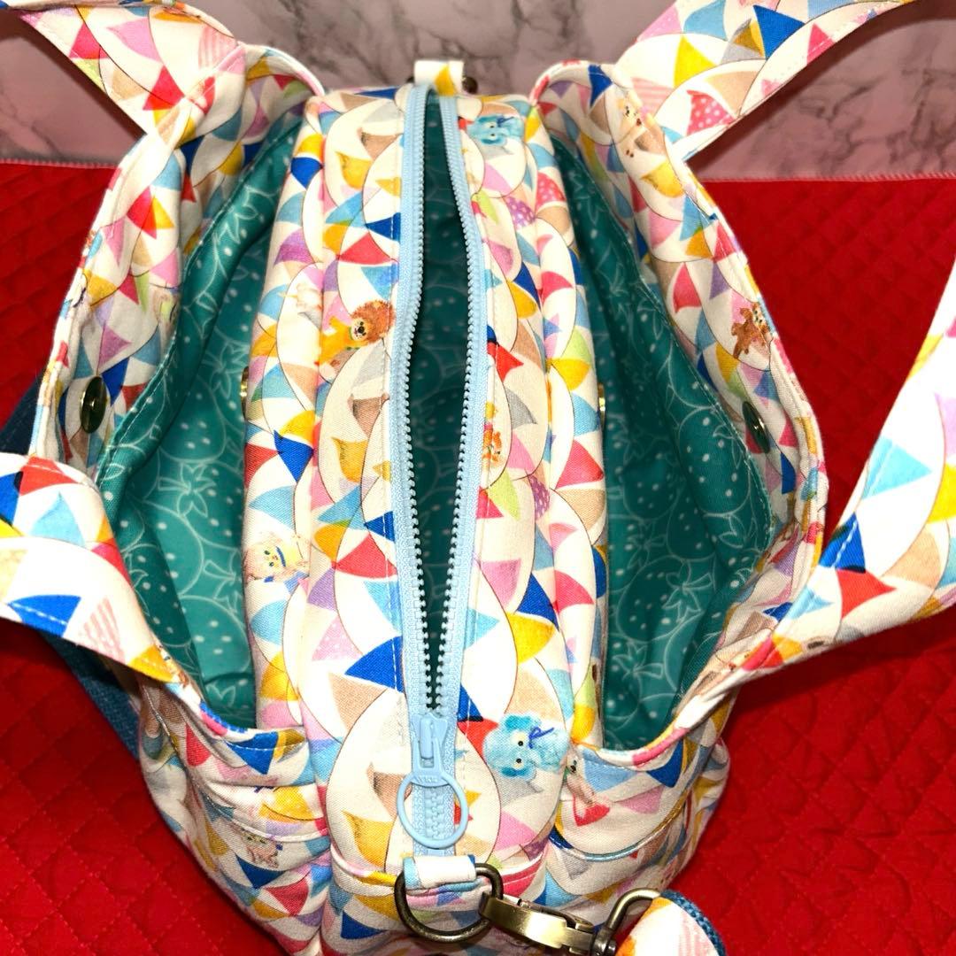 ぽんこ様ꔛ‬ෆユキエモン生地❤︎オーダー❤︎3roomコロンコロンbag