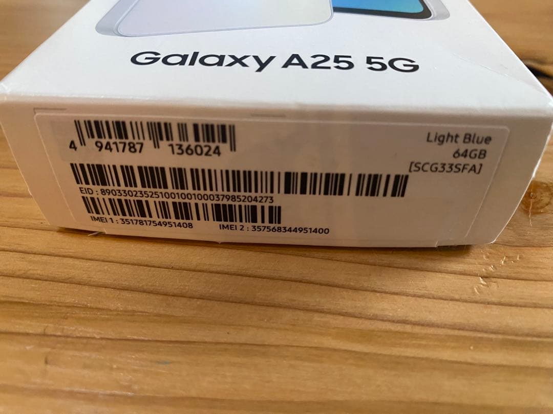 Samsung Galaxy A25 5G 本体 ライトブルー　スマホ