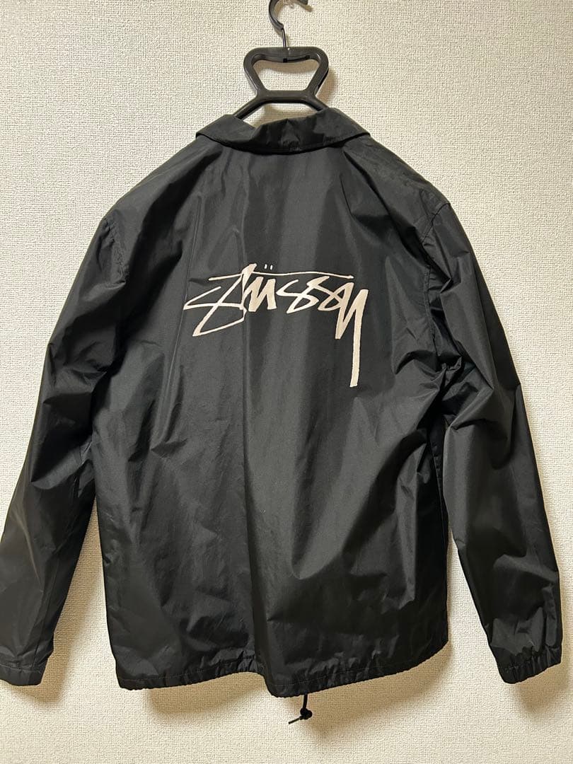 STUSSY ブラック コーチジャケット M