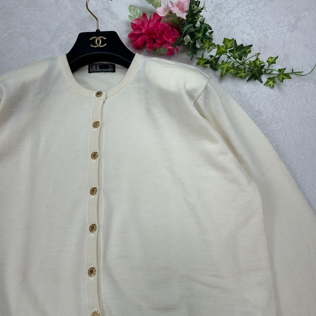 K940 新品未使用 L ダックスロンドン ロゴ刺繍 アンサンブル レディース