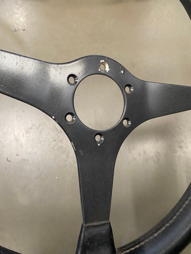 当時物ステアリング　86BRZジムニー　ロードスター　シルビア　momoピッチ