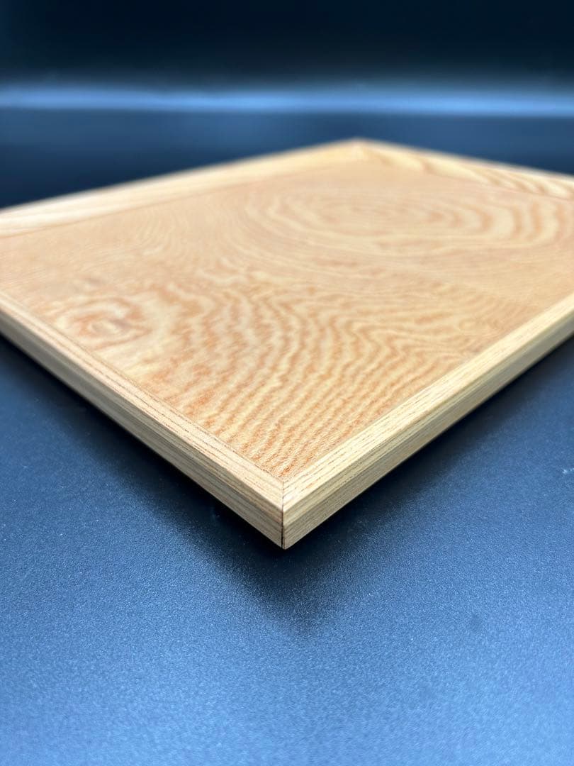 [即購入OK] 欅のおひとり様サービングトレー　無垢材　指物技法　新品未使用