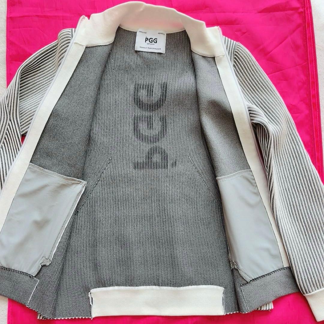 美品　PGG　パーリーゲイツ　近年　セットアップ　ジャケット　ストライプ