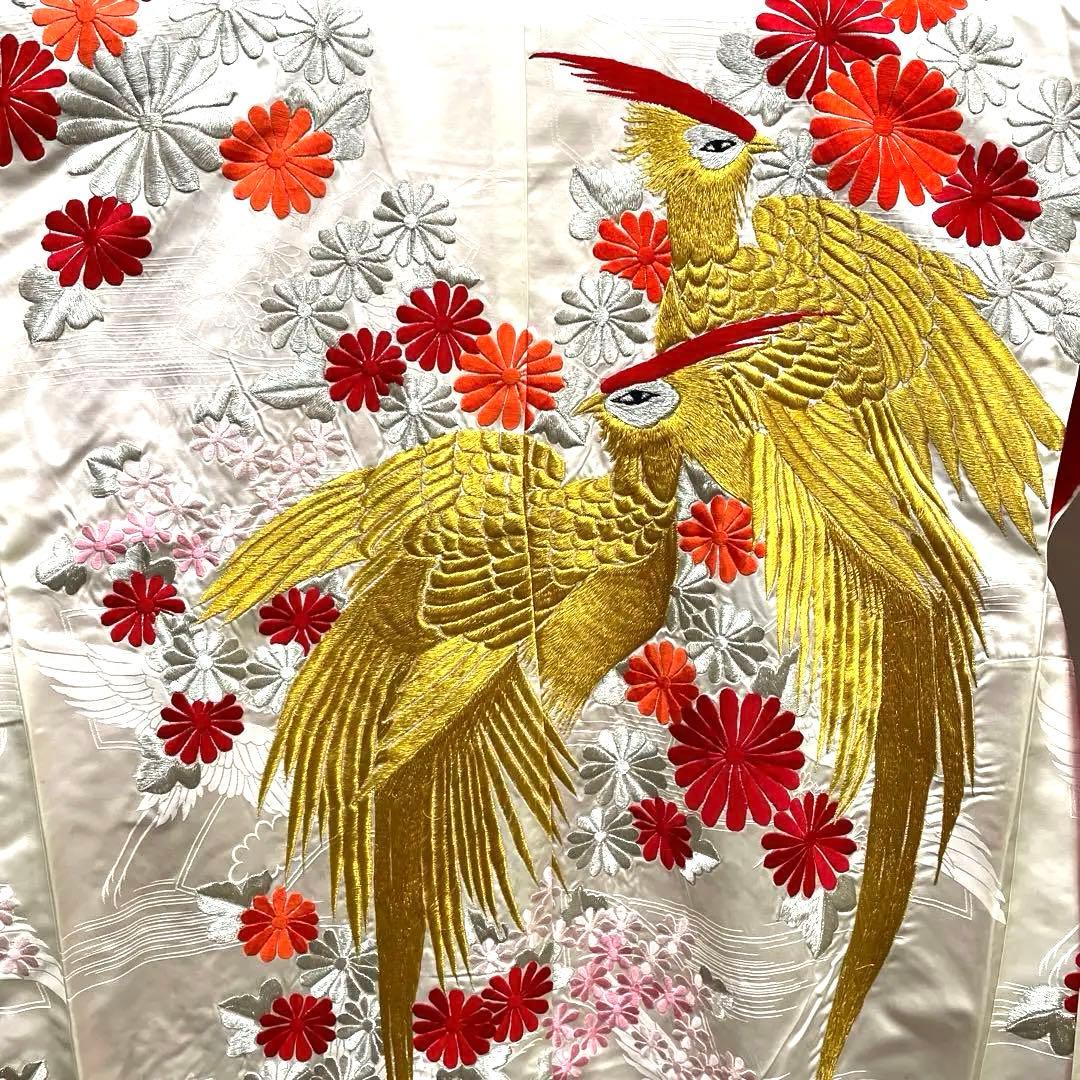 ◼️白地掛下　豪華　金銀糸刺繍　リメイクにも