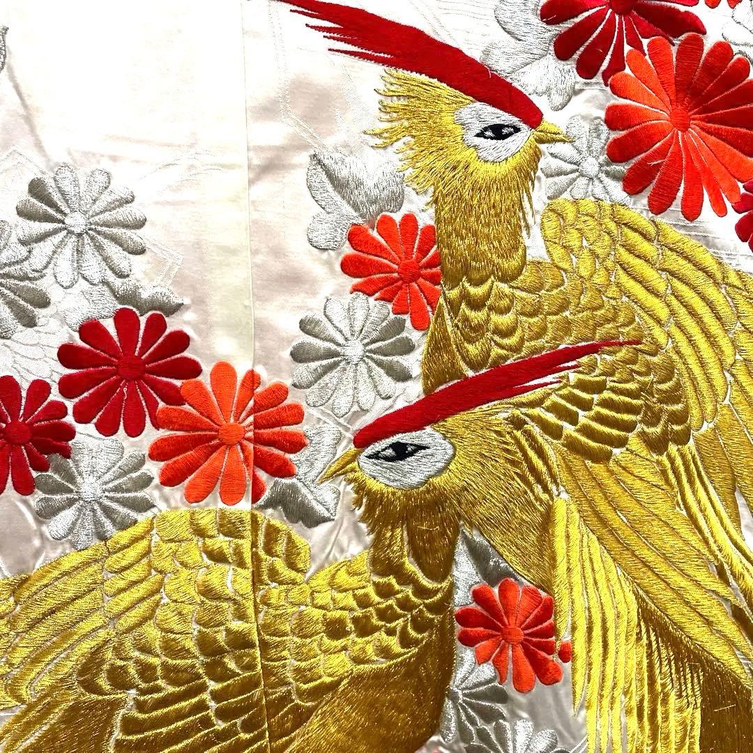 ◼️白地掛下　豪華　金銀糸刺繍　リメイクにも