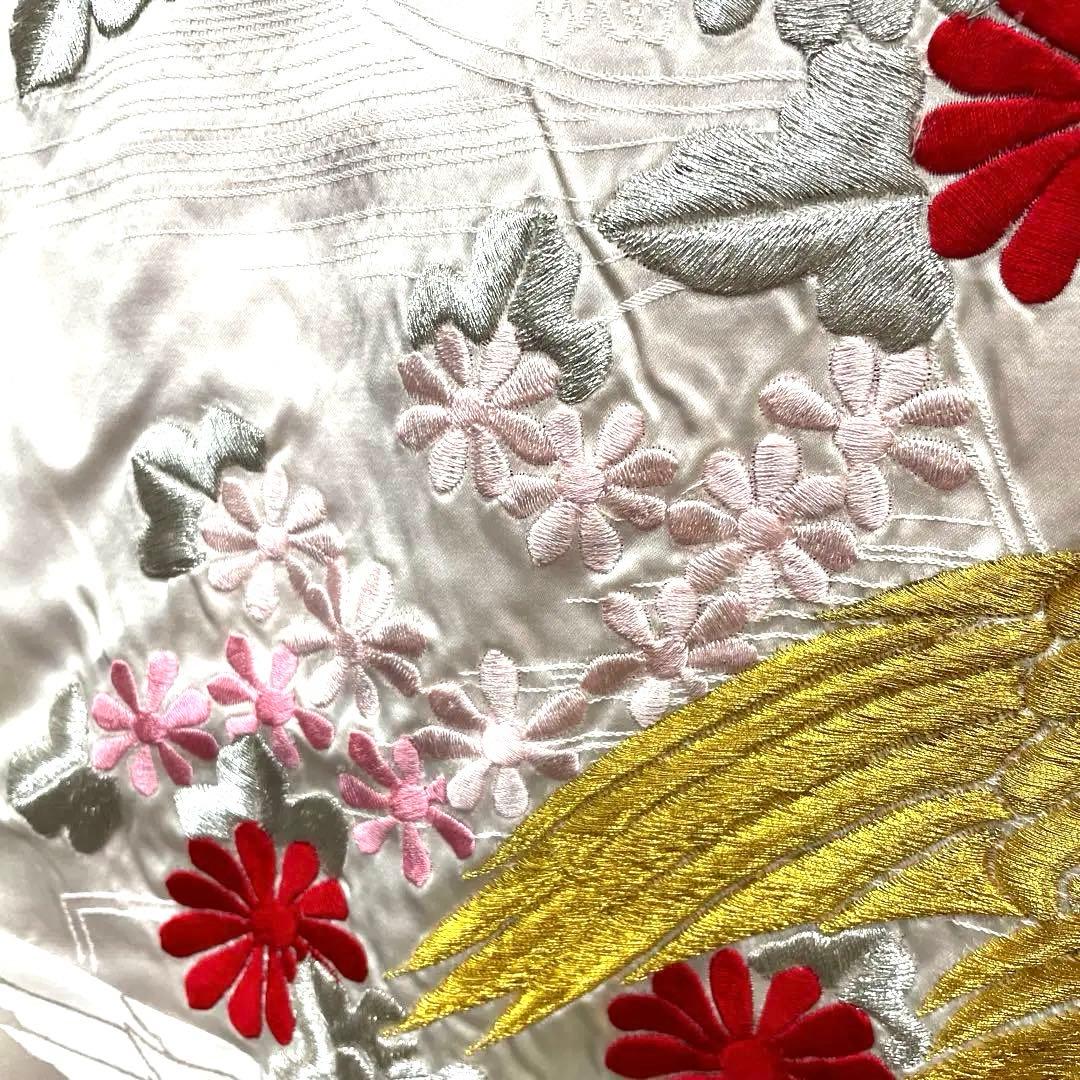 ◼️白地掛下　豪華　金銀糸刺繍　リメイクにも